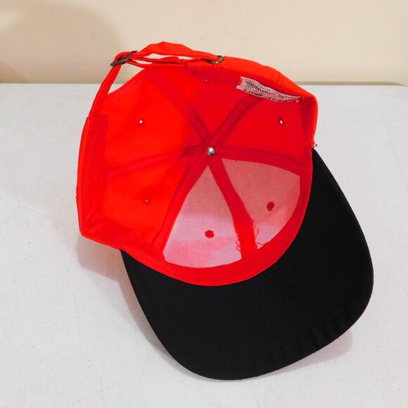 Vintage Coca Cola Strapback Hat Riverside Adjustable Red Black Embroidered 90s - Picture 6 of 7